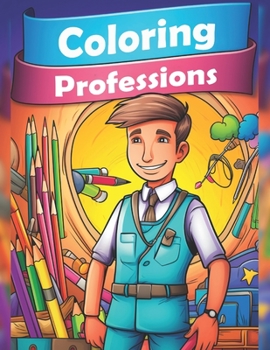 Paperback Coloring Professions Book