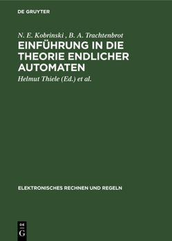 Hardcover Einführung in Die Theorie Endlicher Automaten [German] Book