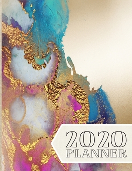 Paperback 2020 Planner: January 1, 2020 - December 31, 2020, 379 Pages, Soft Matte Cover, 8.5 x 11 Book