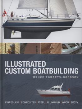 Hardcover Illustrated Custom Boatbuilding: Fibreglass, Composites, Steel, Aluminium, Wood-Epoxy. Bruce Roberts-Goodson Book