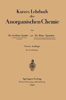 Paperback Kurzes Lehrbuch Der Anorganischen Chemie [German] Book