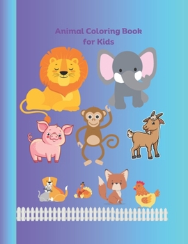 Paperback Animal Coloring Book for Kids Book