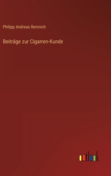 Hardcover Beiträge zur Cigarren-Kunde [German] Book
