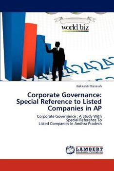 Paperback Corporate Governance: Special Reference to Listed Companies in AP Book