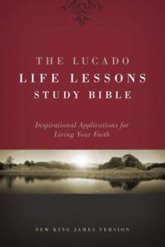 Hardcover Lucado Life Lessons Study Bible-NKJV: Application for Daily Living Book