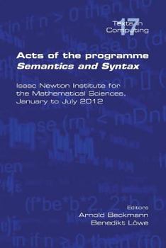 Paperback Acts of the Progamme Sematics and Syntax Book