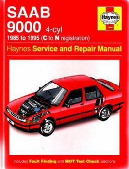 Hardcover Saab 9000 (4-cyl) (1985 to 1995 C to N registration) (Haynes Service and Repair Manual) Book