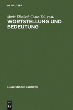 Wortstellung und Bedeutung. Akten des 12. Linguistischen Kolloquiums, Pavia 1977. Band 1