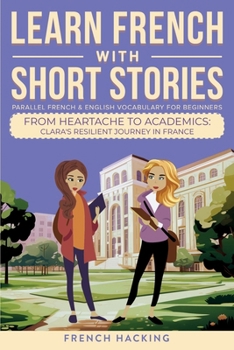 Paperback Learn French With Short Stories - Parallel French & English Vocabulary for Beginners. From Heartache to Academics: Clara's Resilient Journey in France [French] Book