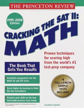 Paperback Cracking the SAT II: Math: Subject Tests Book
