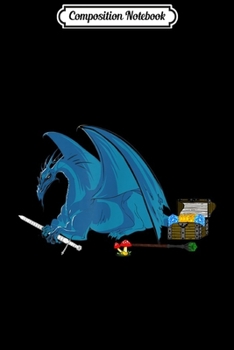 Paperback Composition Notebook: RPG Dice Boardgame Pen and Paper Swords Dragons sorcery Journal/Notebook Blank Lined Ruled 6x9 100 Pages Book