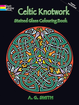Paperback Celtic Knotwork Stained Glass Colouring Book