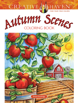 Paperback Creative Haven Autumn Scenes Coloring Book