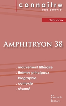 Paperback Fiche de lecture Amphitryon 38 de Jean Giraudoux (Analyse littéraire de référence et résumé complet) [French] Book