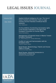 Paperback Legal Issues Journal 9(2) Book