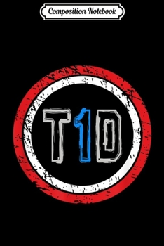 Paperback Composition Notebook: T1D Superhero Emblem Type 1 Diabetes Awareness Journal/Notebook Blank Lined Ruled 6x9 100 Pages Book