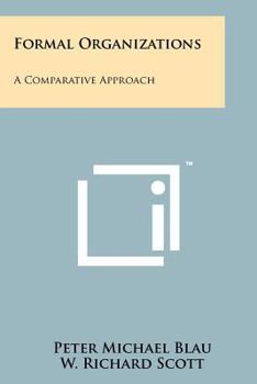 Paperback Formal Organizations: A Comparative Approach Book