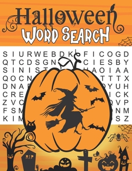 Paperback Halloween Word Search: Word Search Book for Adults with 60 Halloween Word Search, Puzzles Activities Gift [Large Print] Book