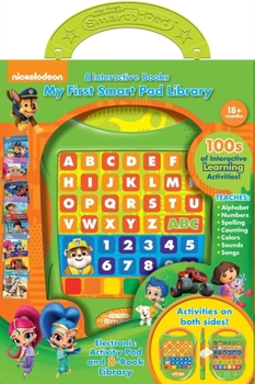 Hardcover My First Smart Pad Nick Junior: Electronic Activity Pad and 8 -Book Library Book