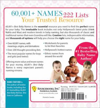 Paperback 60,001+ Best Baby Names: Plus 222 Great Lists to Help You Find the Right Name Book