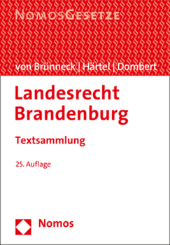 Paperback Landesrecht Brandenburg: Textsammlung [German] Book