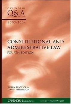 Paperback Constitutional & Administrative Law Q&A 2003-2004 Book