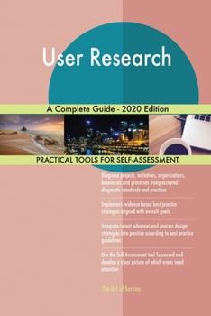 Paperback User Research A Complete Guide - 2020 Edition Book