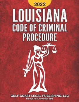 Paperback Louisiana Code of Criminal Procedure 2022 Book
