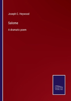 Paperback Salome: A dramatic poem Book