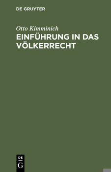 Hardcover Einführung in Das Völkerrecht [German] Book