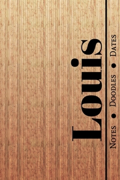 Manly Masculine Notebook with Personalized Monogram Louis: A personalized monogram notebook just for you!