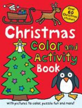 Paperback Christmas Preschool Color and Activity Book: Over 60 Christmas Stickers Book