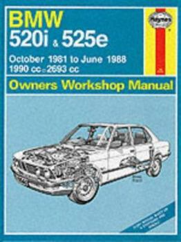 Hardcover B. M. W. 520I and 525E 1981-88 Owner's Workshop Manual Book