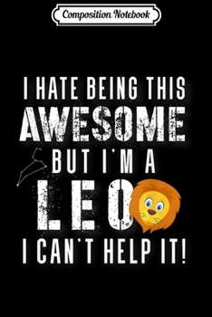 Composition Notebook: Leo Sign Zodiac Leo Lion Constellation  Journal/Notebook Blank Lined Ruled 6x9 100 Pages