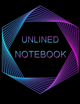 Paperback Unlined Notebook: 100 pages Unruled Blank Notebook Book