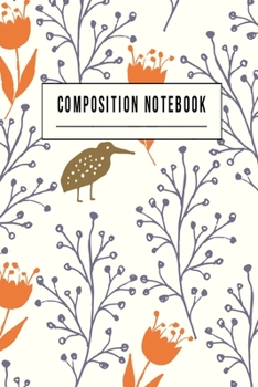 Paperback Composition Notebook: College Ruled 6" x 9" Writing Notes Journal, Office, Kids, School and college student. Book