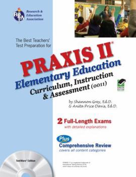 Paperback Praxis II Elementary Education: Curriculum, Instruction, and Assessment (0011) [With CDROM] Book