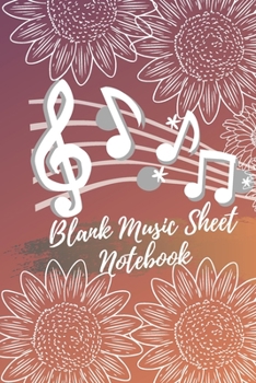 Blank Music Sheet Notebook: Music Manuscript Paper, Staff Paper, Music Notebook 11 Staves, 6 x 9 , A4, 100 pages, Golden Primium Journal (Music Composition Books): Blank Music Sheet Notebook