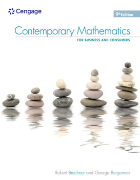 Paperback Contemporary Mathematics for Business & Consumers, 9th Book