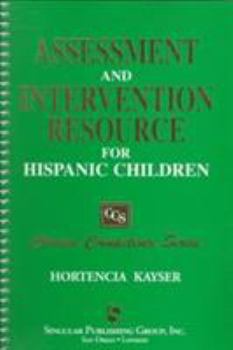 Paperback Assessment and Intervention Resource for Hispanic Children Book