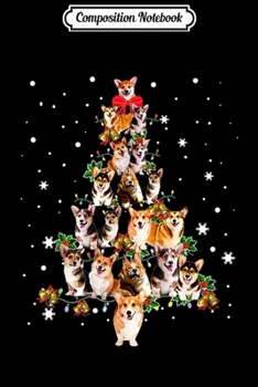 Composition Notebook: Dogs Lovers Ugly Christmas Corgi Xmas Tree Gift  Journal/Notebook Blank Lined Ruled 6x9 100 Pages