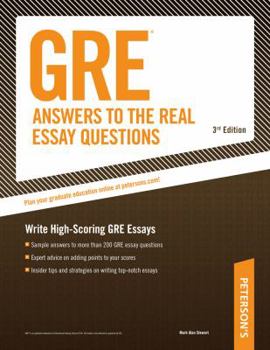 Paperback GRE Answers to the Real Essay Questions Book