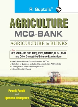 Paperback Agriculture MCQ Bank: Agriculture in Blinks Exam Guide Book
