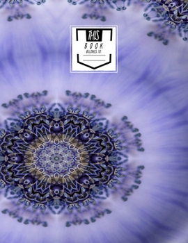 Guitar Tab Notebook: Purple Lace - Blank Guitar Tablature, Large Notebook