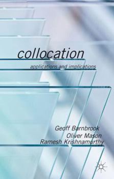 Hardcover Collocation: Applications and Implications Book