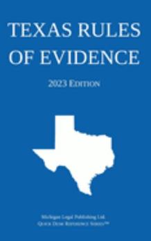 Paperback Texas Rules of Evidence; 2023 Edition Book