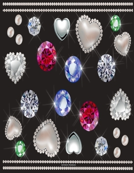 Gemstone Notebook: Diary Journal, College Ruled, 100 Pages/ lined paper, Pearl Print Notebook, Funny Notebook, Diamond Print Notebook. (Lips Notebook)