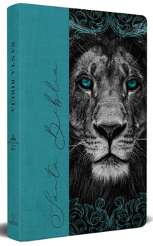 Hardcover Biblia Rvr 1960 Letra Grande, Tamaño Manual, Tapa Dura de Tela León Aguamarina / Spanish Bible Rvr 1960 Handy Size Large Print Hardcover Cloth Lion Aq [Spanish] Book