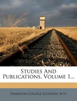 Paperback Studies and Publications, Volume 1... Book