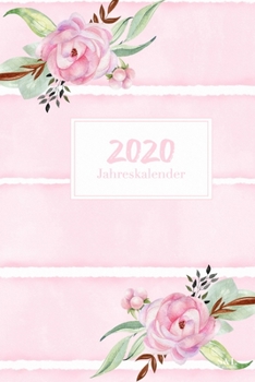 Paperback 2020 Jahreskalender: A5 Minimalistischer Kalender Terminplaner Jahreskalender Taschenkalender mit Wochen?bersicht [German] Book